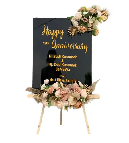 Papan Bunga Akrilik Logowok